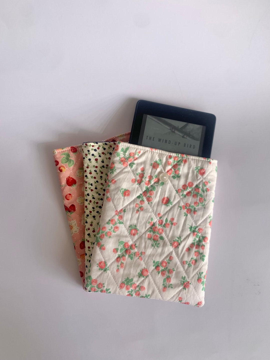 Kindle Sleeve Handmade, Quilted, Cute Kindle Cover, Case, Gift Etsy