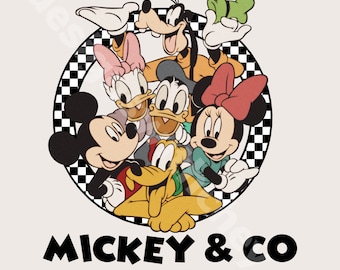 Mickey & Co EST PNG Digital File