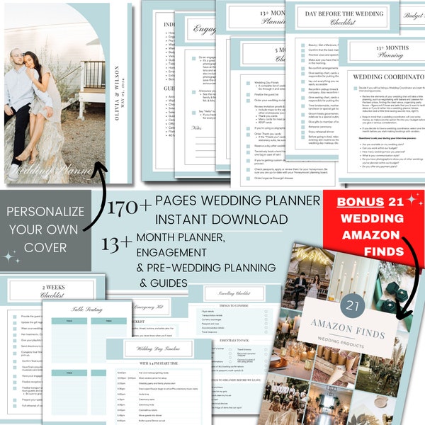 13+ Month Wedding Planner Engagement to Wedding day Itinerary Printable wedding planning month to month wedding planner pdf download guide