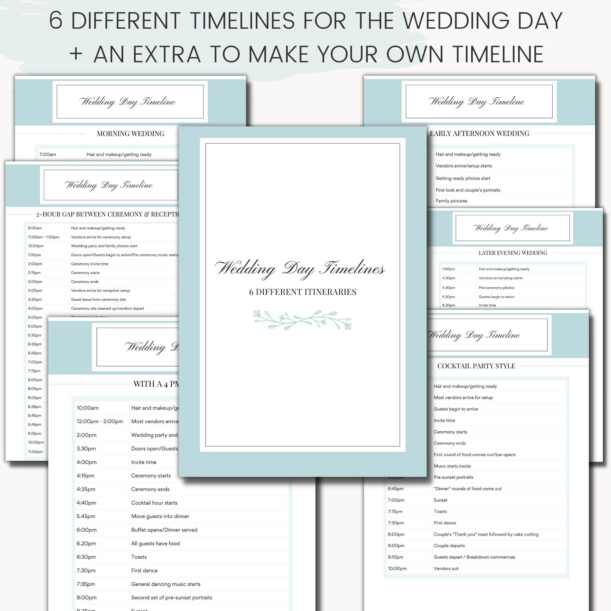 13 Month Wedding Planner Engagement to Wedding Day Itinerary Printable Wedding Planning Month to ...
