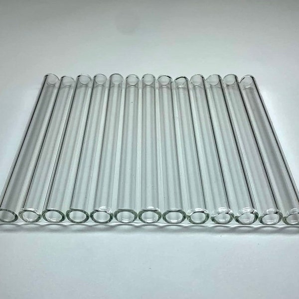 Glass tubes, DIY, 4 - 6 inch tubing. Packs of 10.