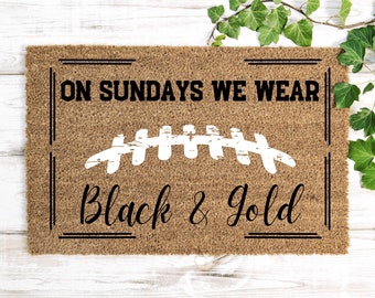 Doormat For Saints Fan, Football Season Decor, Decor For Saints Fan, New Orleans Football, Gift For Saints Fan, Decor For Mancave