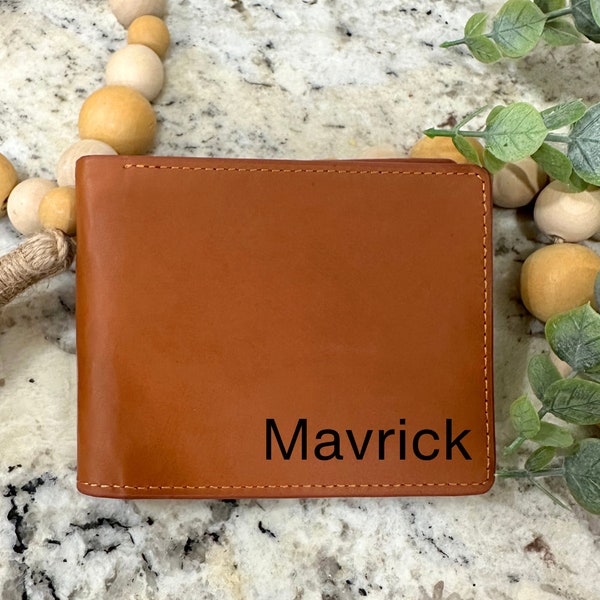 Gift for Little Boys, Wallet for Kids, Gift for Son, Birthday Gift for Young Boy, Gift from Grandpa, Personalized Wallet with Zipper Inside