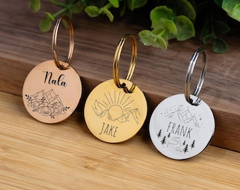 Dog Tag Dog Collar Tag Personalized Cat Tag Custom Cat Collar Tag Cat ID Tag Dog ID Tag Dog Name Tag Engraved Pet Tag Cat Name Tag