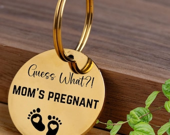 Pregnancy Announcement Dog, Baby Announcement, Birth Announcement, Big Brother, Big Sister, Pet ID Tag, Moms Pregnant, We're Expecting