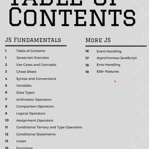 Ultimate Javascript Cheat Sheet PDF - Comprehensive Coding Reference ...