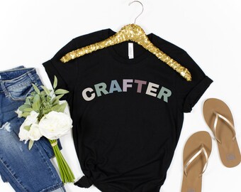 crafter tshirt, crafting tee, funny craft shirt, womens gift, i love crafting, crafters gift, grandmother gift, crafting gift, craft tee