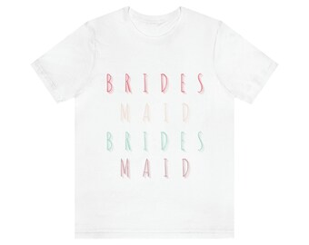 bridal party tshirt, bridesmaid shirt, bachelorette party, fun bridesmaid t-shirt, bridal party, bride gift tee, matching bridesmaid tshirt