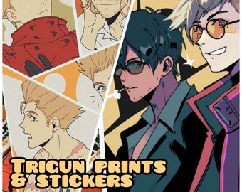 Vash and Wolfwood Prints & Stickers