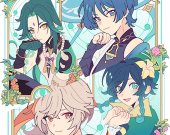 Genshin Prints (8 characters!)
