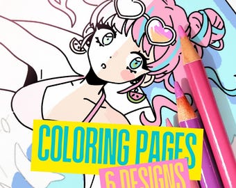 Printable Coloring Pages for Grownups | Cute & Cozy Illustrations | PDF Download