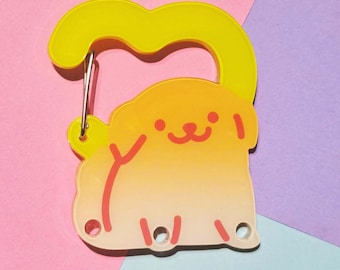Sunshine the Dog Carabiner