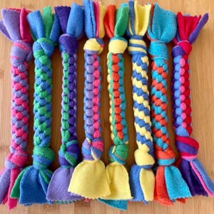 Fleece gevlochten speelgoed voor honden en katten, flexibel, duurzaam en interactief