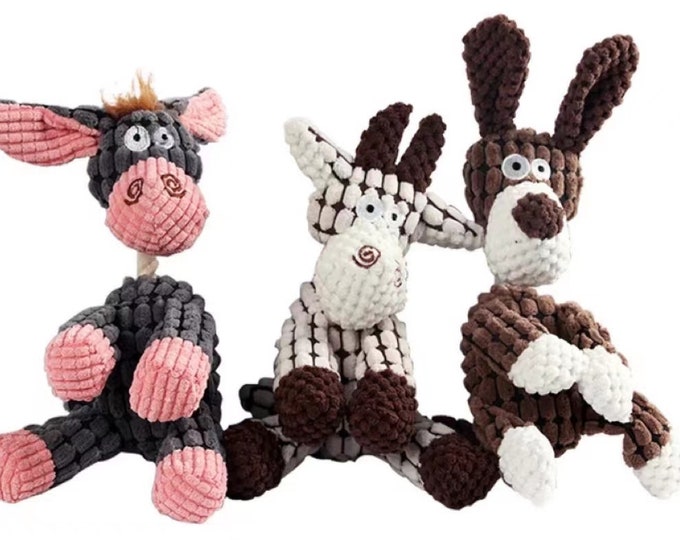 Donkey Squeaky Dog Toy