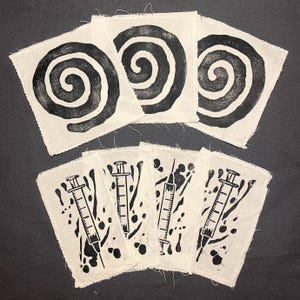 Lino Stamp Patches- Alt/Punk Patches
