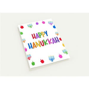 Pack of 10 Hanukkah Greeting Cards with Envelopes