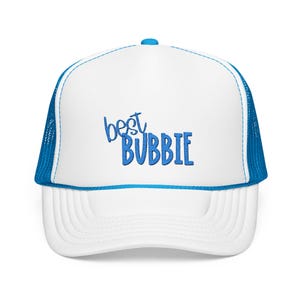 Embroidered Foam Trucker Hat, Best Bubbe Hat, Jewish Grandma Gift, Jewish Grandma Hat, New Bubbe Gift, Foam Trucker Cap, Embroidered Trucker