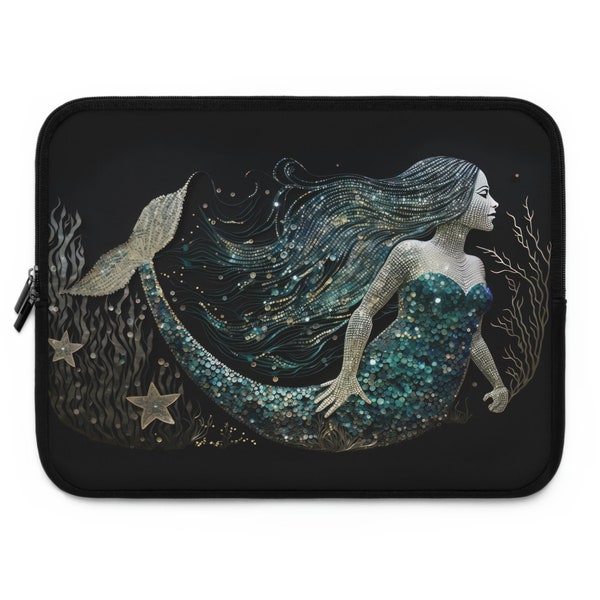 Mermaid Art Laptop Sleeve 7-17 Inch, Gift For Her, MacBook Pro Bag