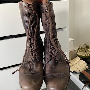 Vintage All Saints-gevechtslaarzen, maat 40