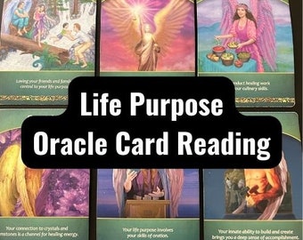 Lectura de Oracle con propósito de vida, lectura intuitiva de cartas de oráculo, lectura de tarot, lectura de cartas de ángeles, lectura de carreras, lectura de 2 preguntas