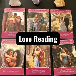 Love Reading, Love Oracle Card Reading, Love Tarot, Romance Reading, Soulmate Reading, Twin Flame Reading, 2 Question Reading