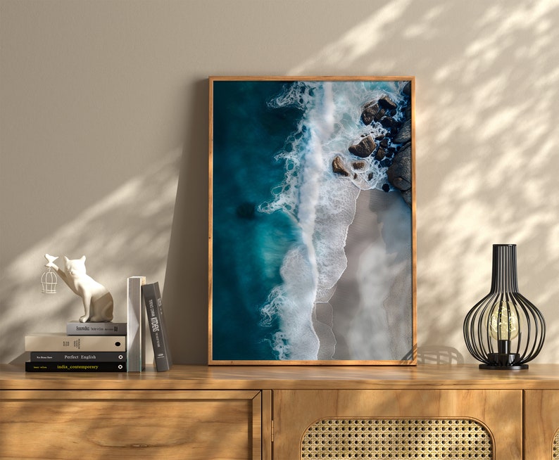 Modern Coastal Printable Beach Print Download Ocean Print - Etsy