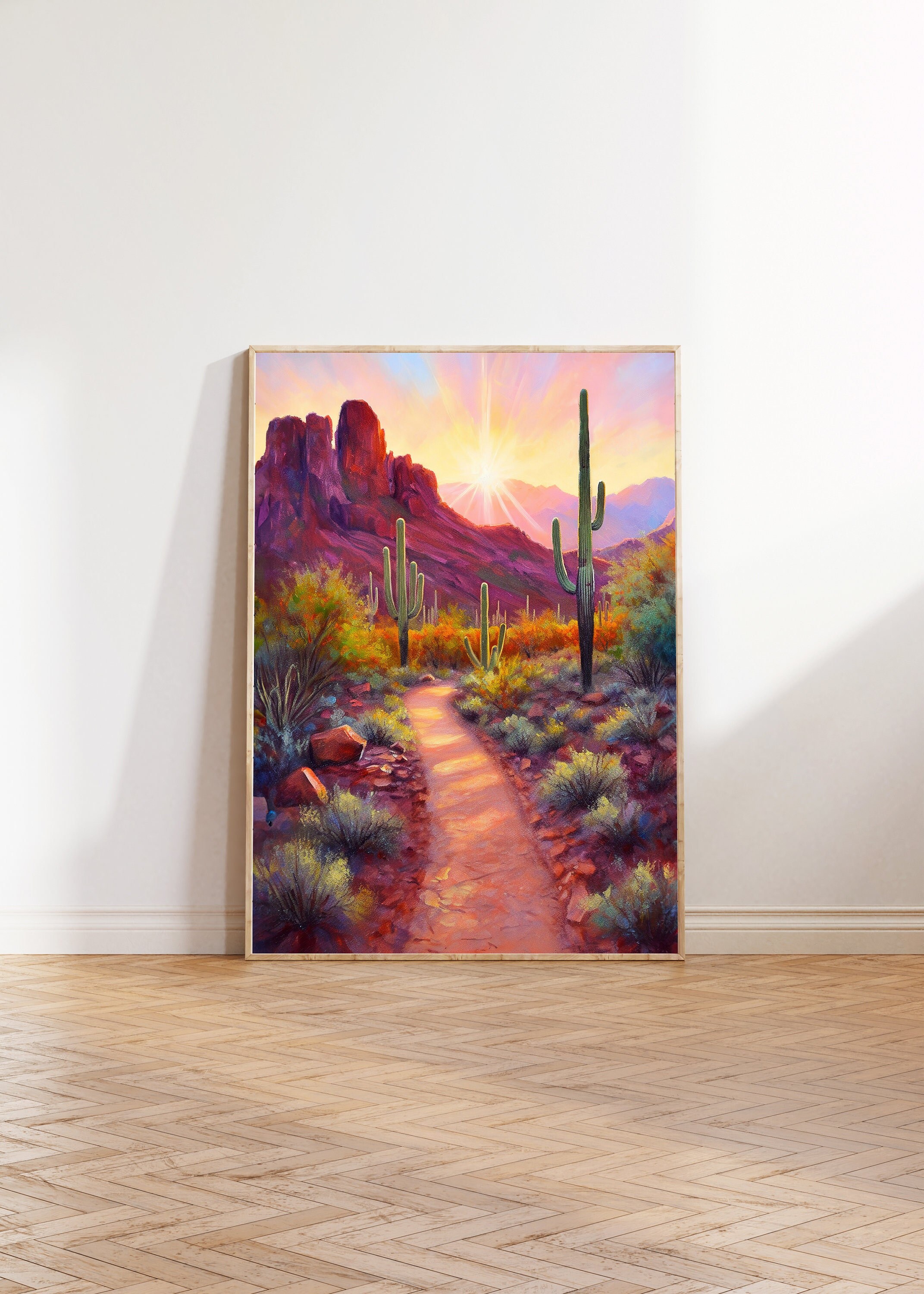 Desert Sunset Print INSTANT DOWNLOAD Gallery Wall Art - Etsy
