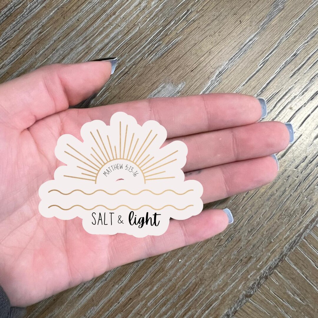 Salt and Light Sticker L Christian Sticker L Bible Sticker L Jesus ...
