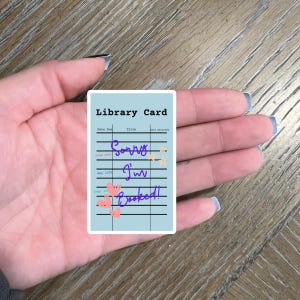 Sticker bibliotheekkaart l Sorry, ik ben geboekt-sticker l Leesgrage sticker l Kindle-sticker l Laptopsticker l Sticker waterfles l Boeksticker