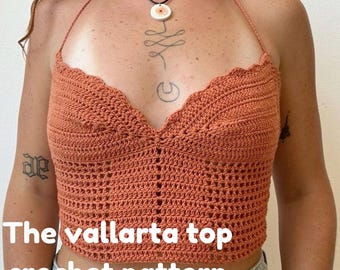 The vallarta shell top boho Sommer Festival Häkelanleitung einfach Anfänger PDF downloadbar
