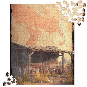 Map Puzzle with House Design - Challenging Fun for the Whole Family // Jigsaw Puzzle || Gift for Loved Ones