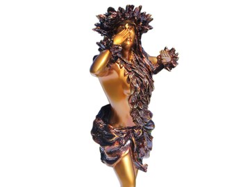 Kim Taylor Reece Cold Cast Resin Statue Pohakea “dawn's Light