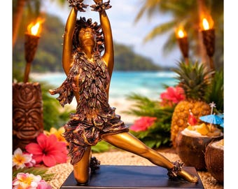 Pohakea Hula Dancer Over the Rainbow - Kim Taylor Reece Statue