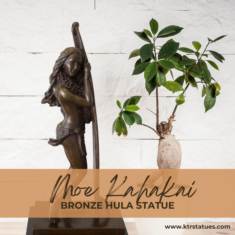 Kim Taylor Reece Bronze Hula Statue: Moe Kahakai 