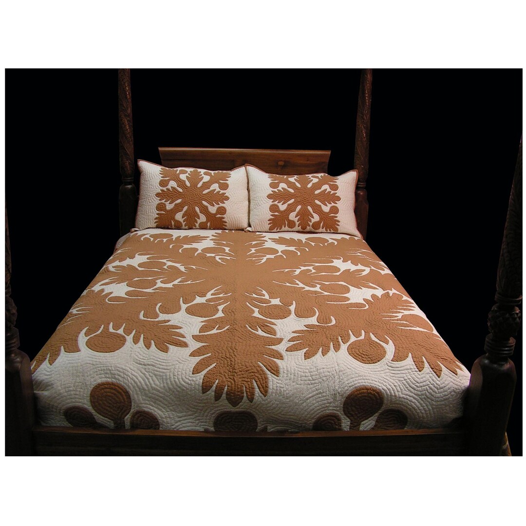 Ulu 3 Bedspread Hawaiian Quilt Bedspread Perfect Hawaiian Gift