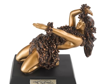Hula Noho “The Seated Hula” – Kim Taylor Reece Cold Cast Resin Sculpture