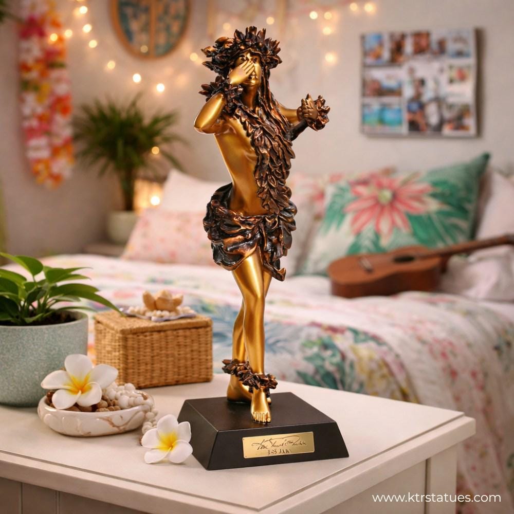Kim Taylor Reece Cold Cast Resin Statue Pohakea “dawn's Light