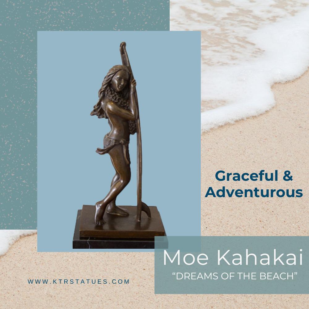 Kim Taylor Reece Bronze Hula Statue: Moe Kahakai 