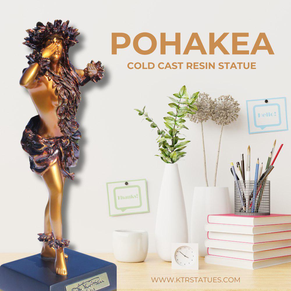 Kim Taylor Reece Cold Cast Resin Statue Pohakea “dawn's Light