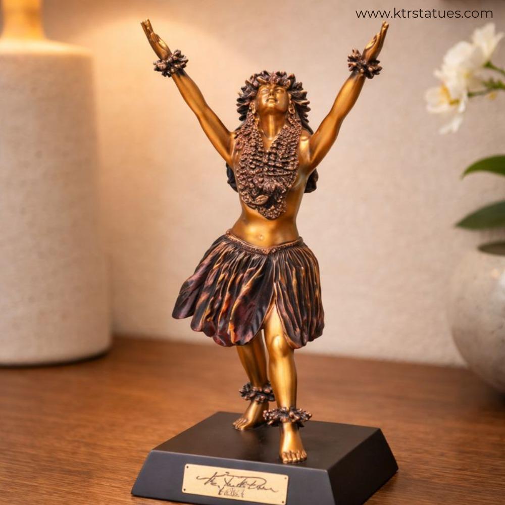 Kit Rae Statues Kim Taylor Reece Cold Cast Resin Statue Kuulei “my Flower” Hawaiian Art ...