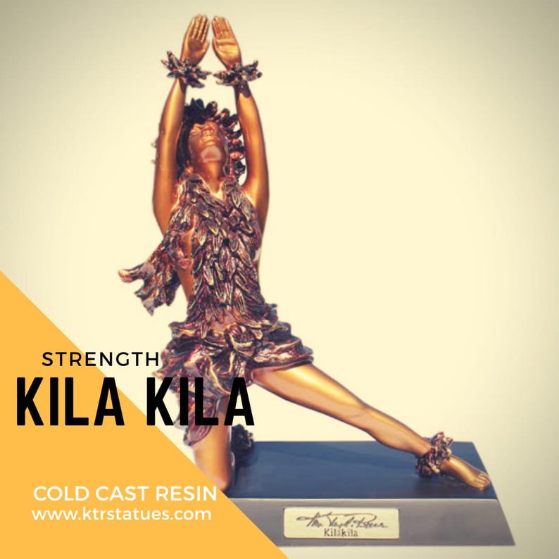 Kit Rae Statues Kim Taylor Reece Kila Kila Statue – Cold Cast Resin Hula Dancer (13 ...