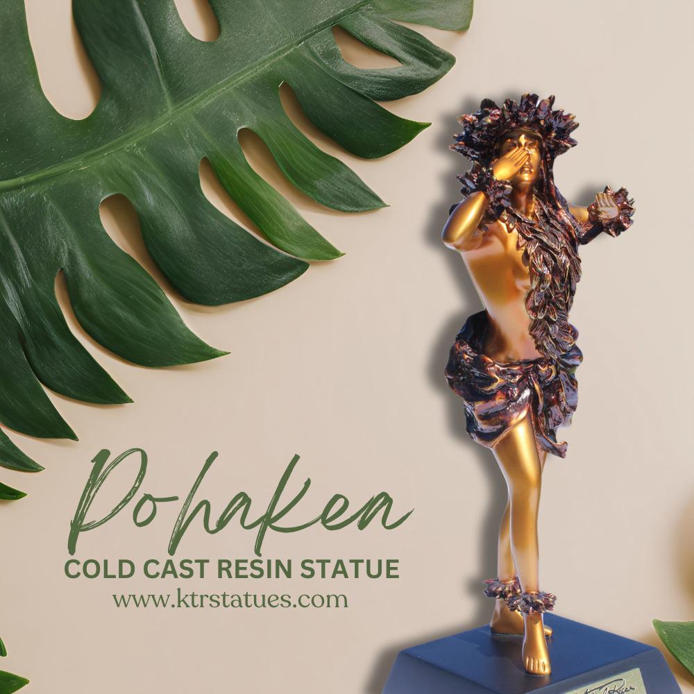 Kim Taylor Reece Cold Cast Resin Statue Pohakea “dawn's Light