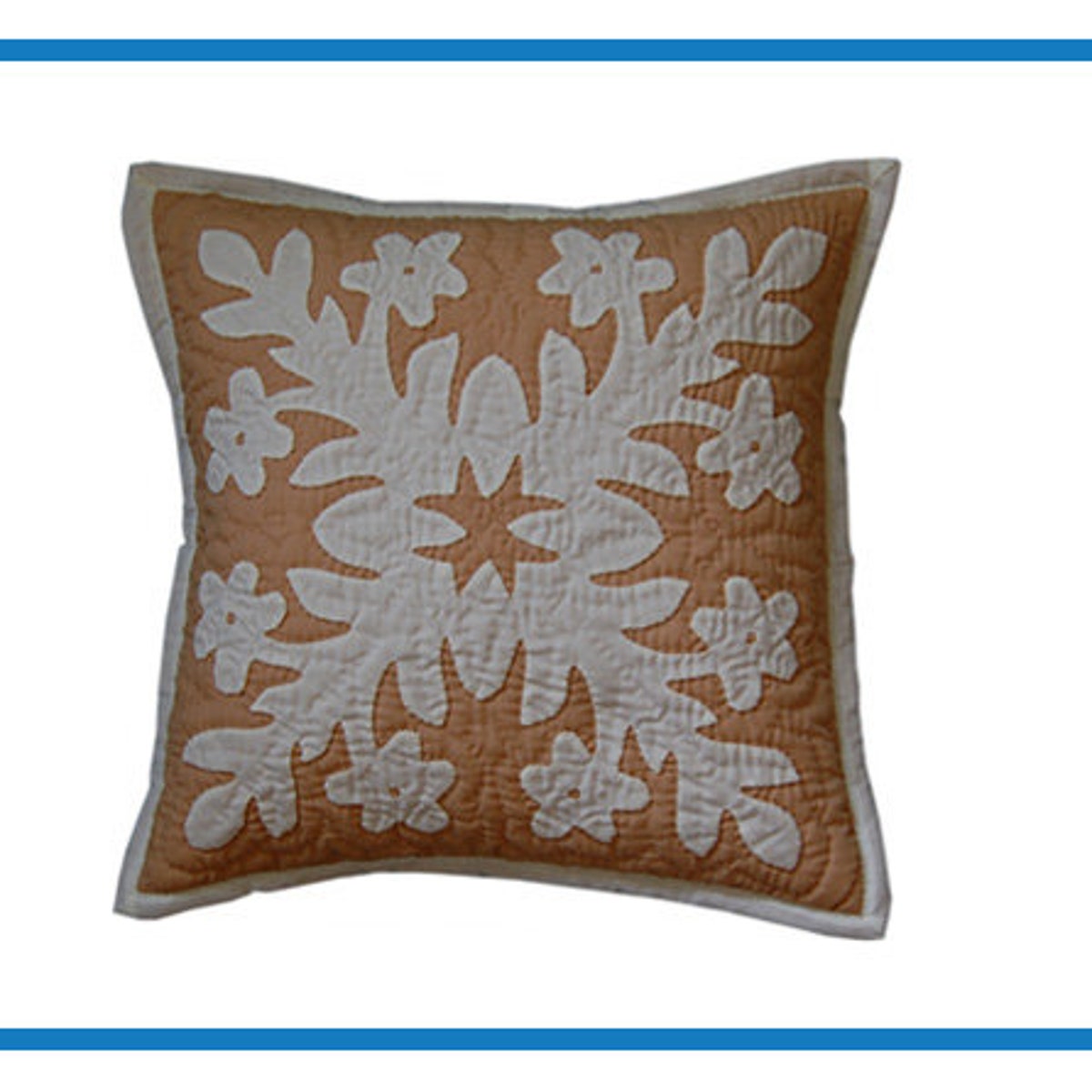 12″ Hawaiian Quilt Pillow Slip – Plumeria Mocha on off White, 12″ Hawaiian Quilt Pillow Slip – Plumeria off White on Mocha - Etsy