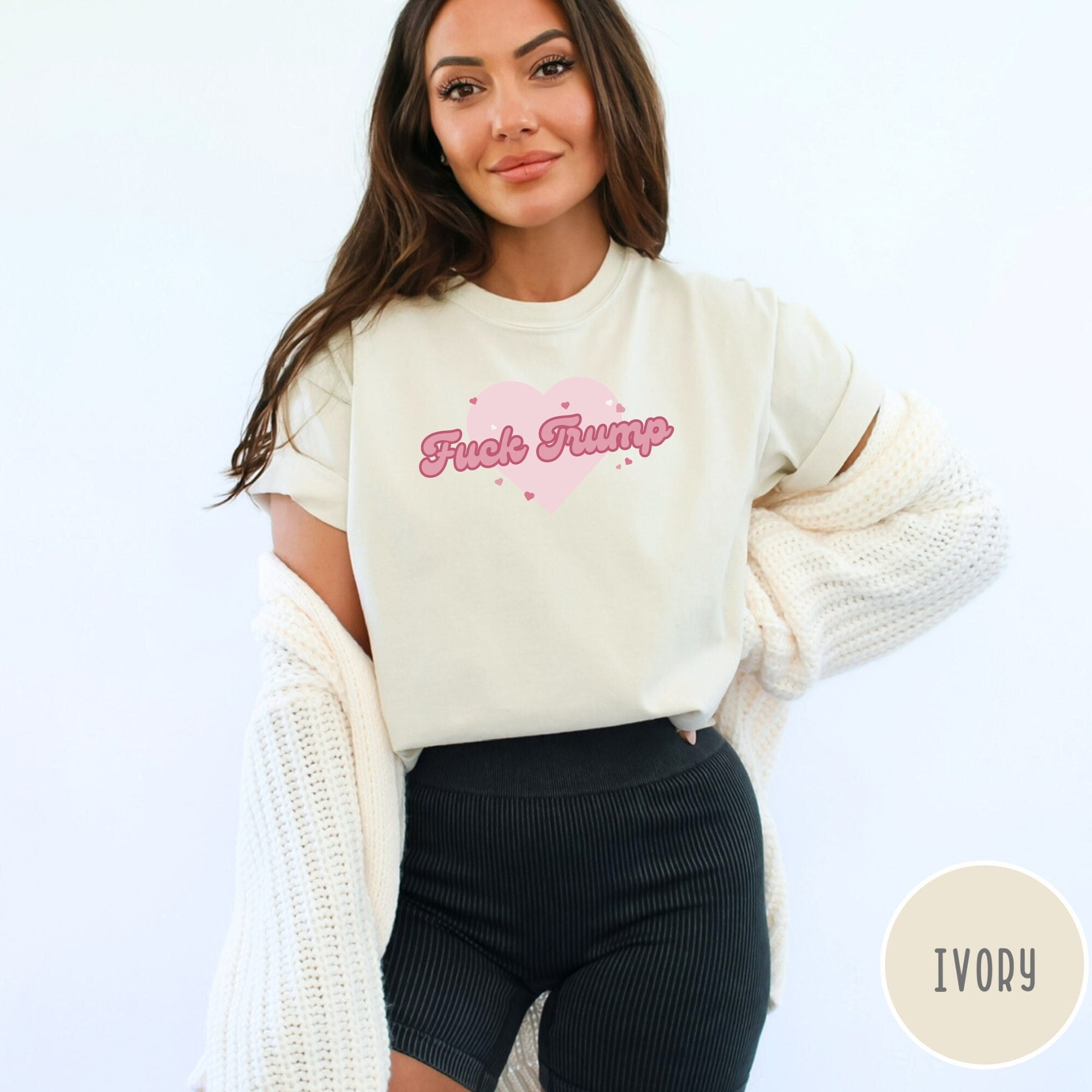 Fuck Trump T-Shirt Feminist Middle Fingers Up Fuck Donald Fuck Trump T-Shirt Feminist Middle Fingers Up Fuck Donald