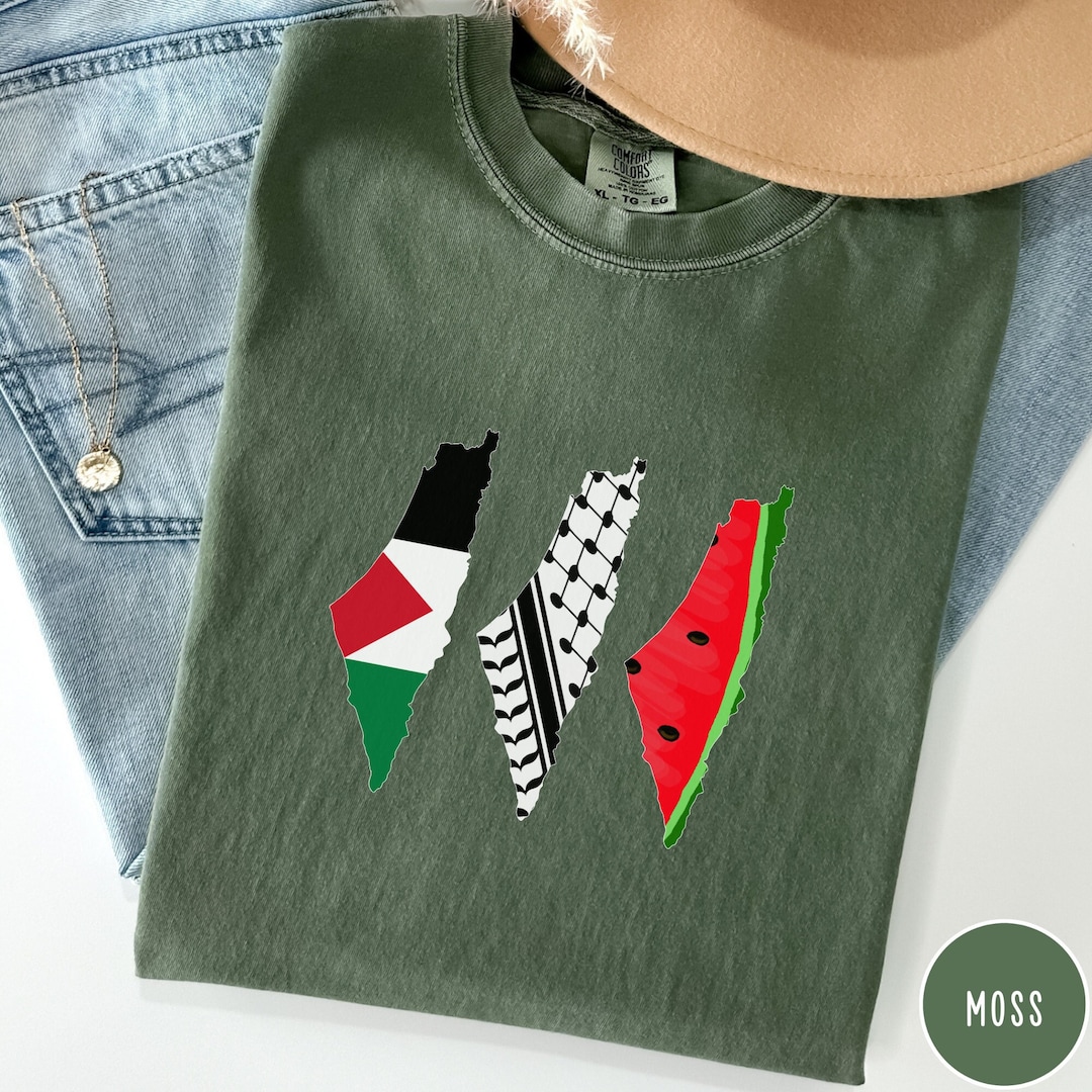 Palestine Flag Products - Sustainably Made Unisex t-shirt River To The Sea main image 0