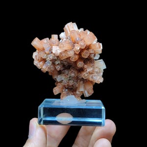 Multicoloured Aragonite in Perfect Condition – Timhdit, Ifrane Province, Fes-Meknes Morocco 7x7x5 cm - Rare Moroccan Mineral Specimen