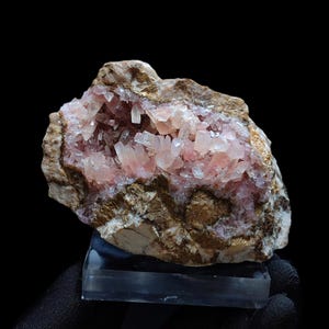Rare Large Cobalto Calcite Crystal from Bou Azzer, Morocco – Pink Druzy Specimen 13x8,5x7 cm, 784g