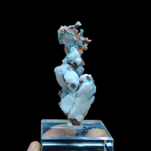 New Find! Rare Native Copper on Quartz – Ahouli Mines, Midelt, Morocco – | 8x3x2 cm | Unique Mineral for Collectors