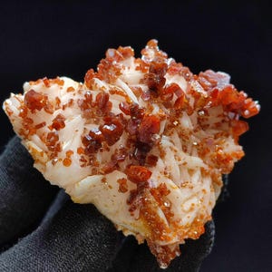 Vanadinite with Barite from Midbladen, Midelt, Morocco - 7×6×4 cm Crystal Specimen