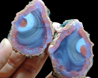 Marokkaanse agaatgeode van Sidi Rahal – gepolijste natuurlijke agaatschoonheid 122 g | 6 x 5 x 3 cm